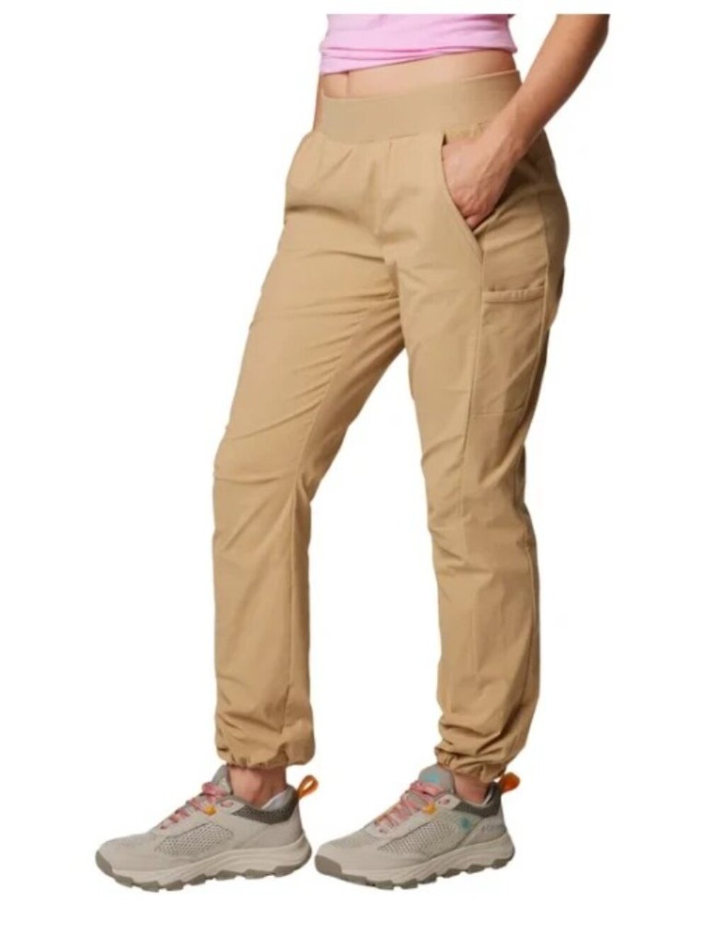 Columbia Omni-Shield Women's Trail Pant Active Fit Straight Leg Tan Size XXL